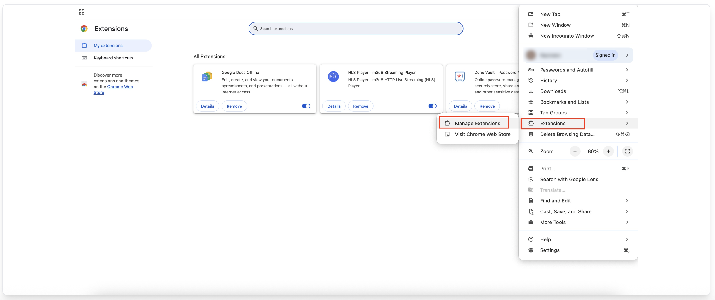 how to disable browser extensions on chrome