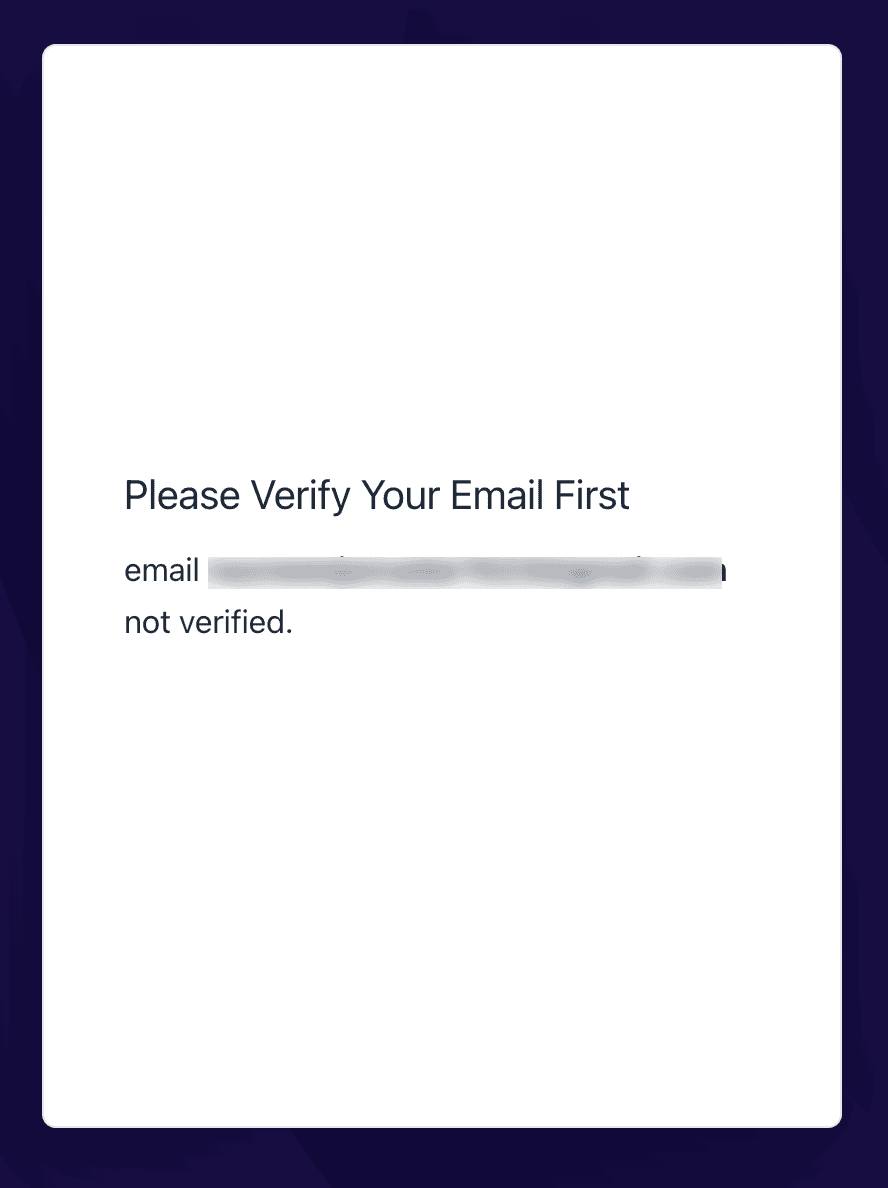 VergeCloud Verify Email