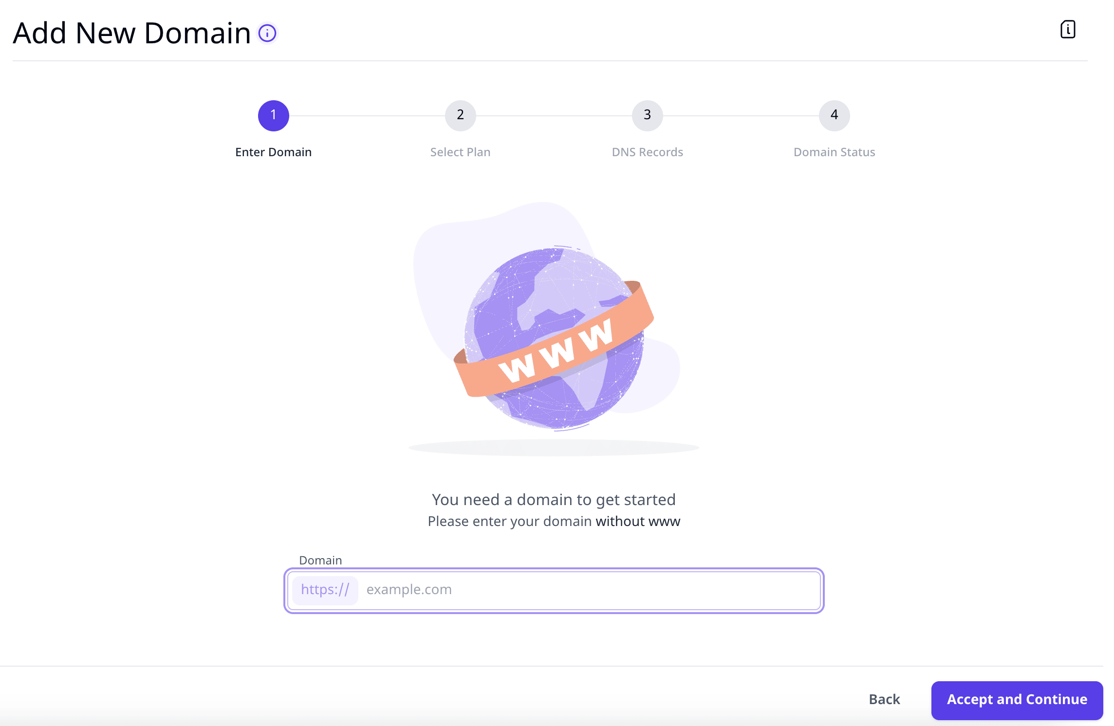 VergeCloud Add New Domain